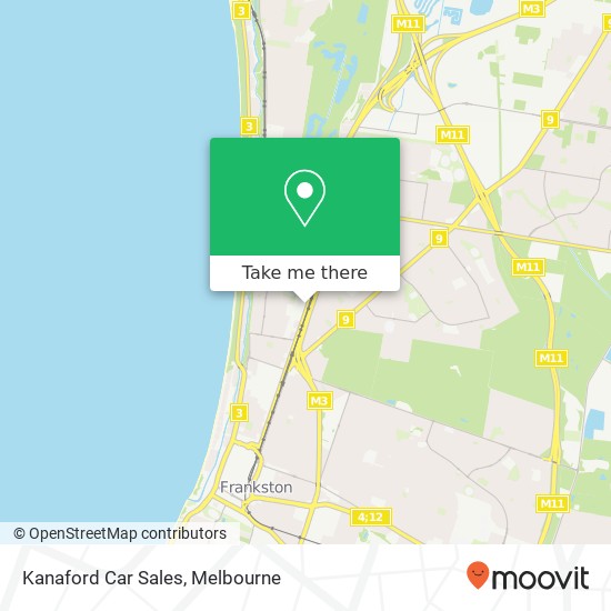 Mapa Kanaford Car Sales