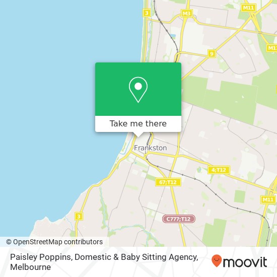 Paisley Poppins, Domestic & Baby Sitting Agency map