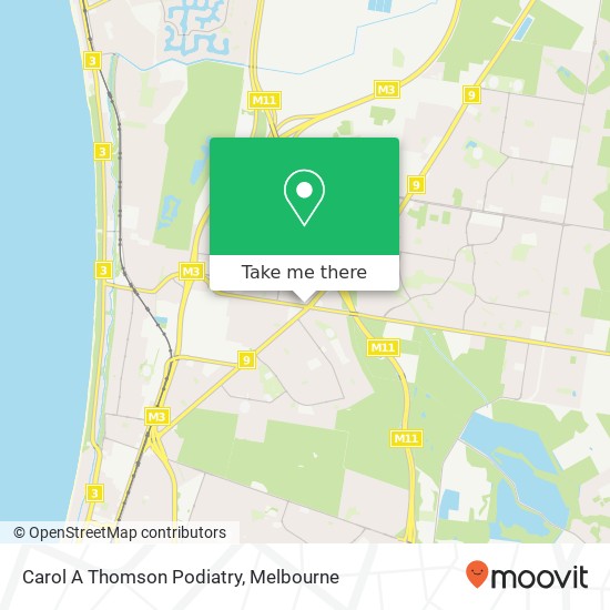 Carol A Thomson Podiatry map