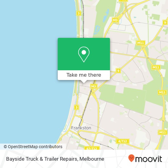 Mapa Bayside Truck & Trailer Repairs