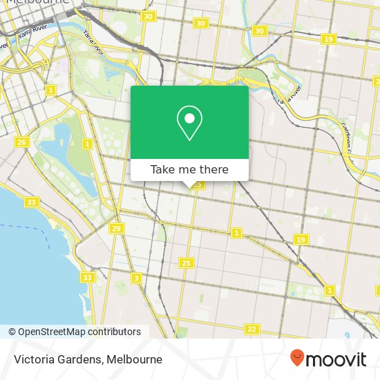 Mapa Victoria Gardens