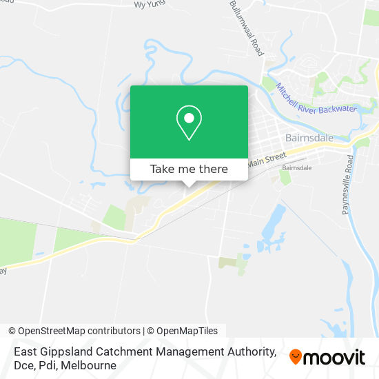 East Gippsland Catchment Management Authority, Dce, Pdi map