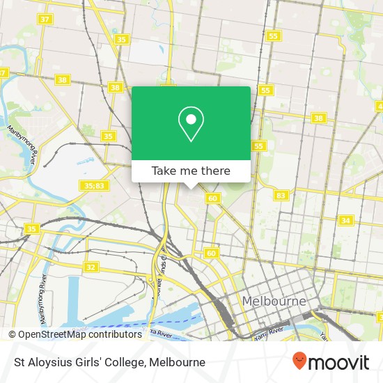 Mapa St Aloysius Girls' College