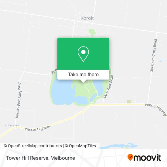 Tower Hill Reserve map