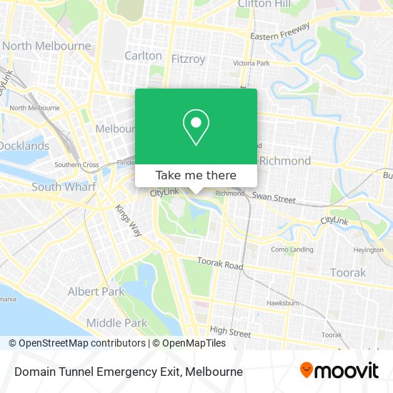 Domain Tunnel Emergency Exit map