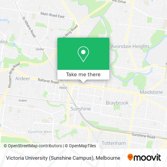 Victoria University (Sunshine Campus) map