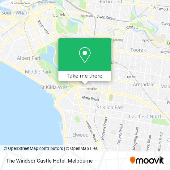 The Windsor Castle Hotel map