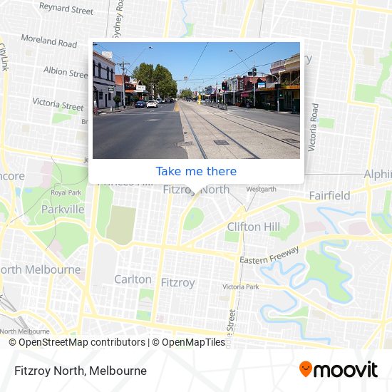 Fitzroy North map