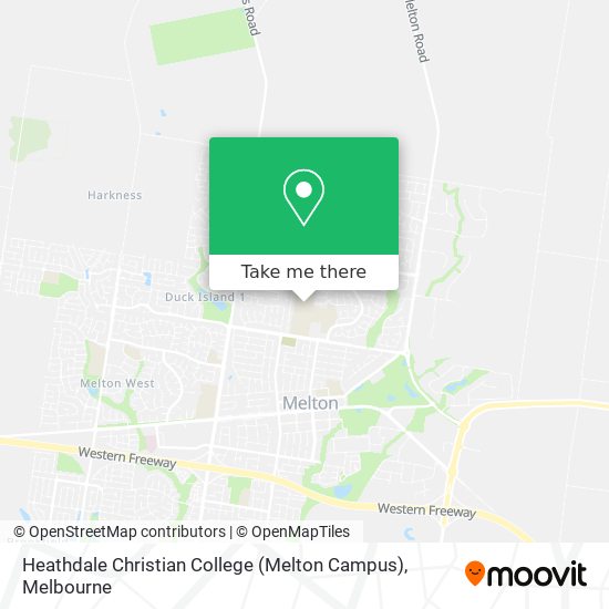 Mapa Heathdale Christian College (Melton Campus)