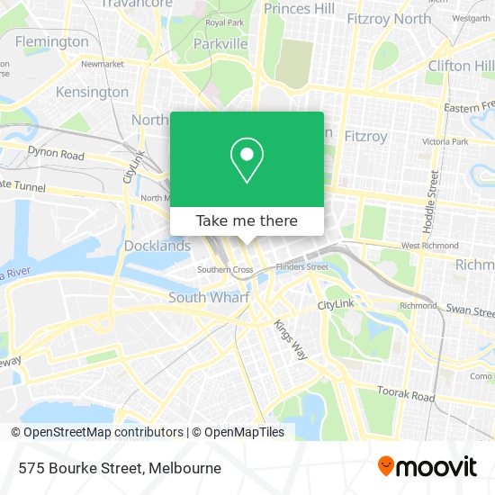 575 Bourke Street map