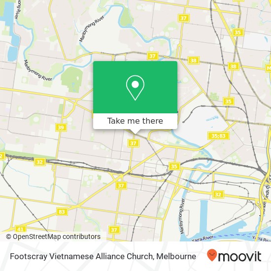 Mapa Footscray Vietnamese Alliance Church