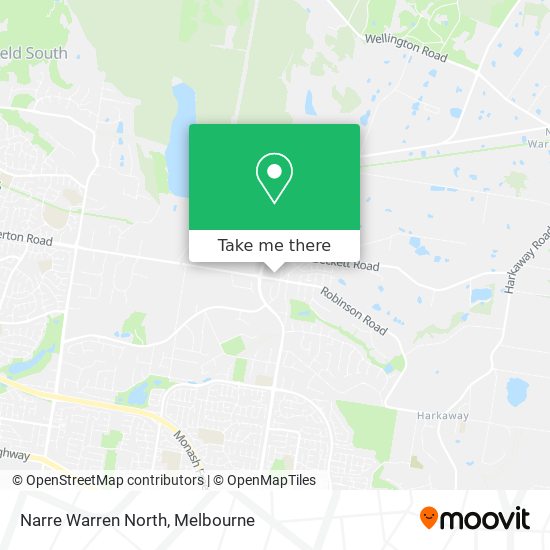 Mapa Narre Warren North