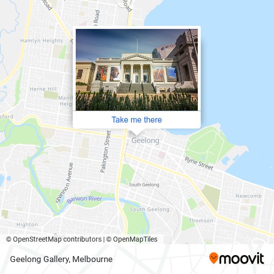 Mapa Geelong Gallery