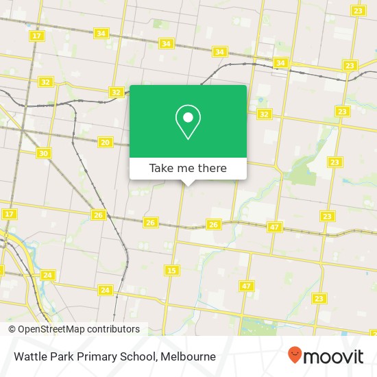 Wattle Park Primary School map