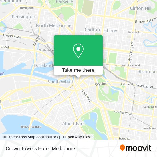 Crown Towers Hotel map