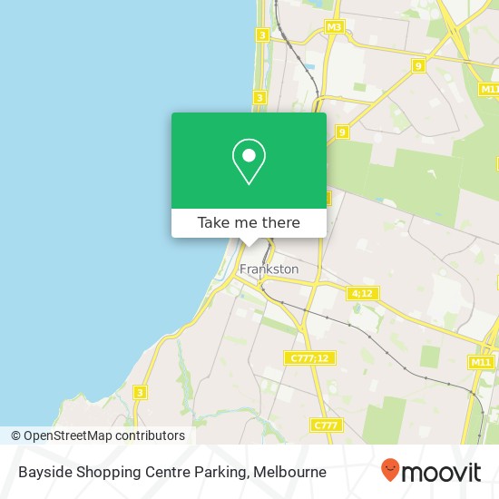 Bayside Shopping Centre Parking map