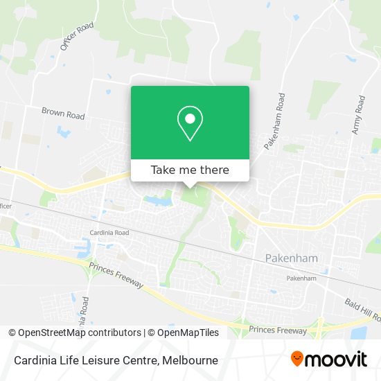 Mapa Cardinia Life Leisure Centre