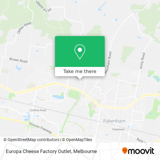 Europa Cheese Factory Outlet map