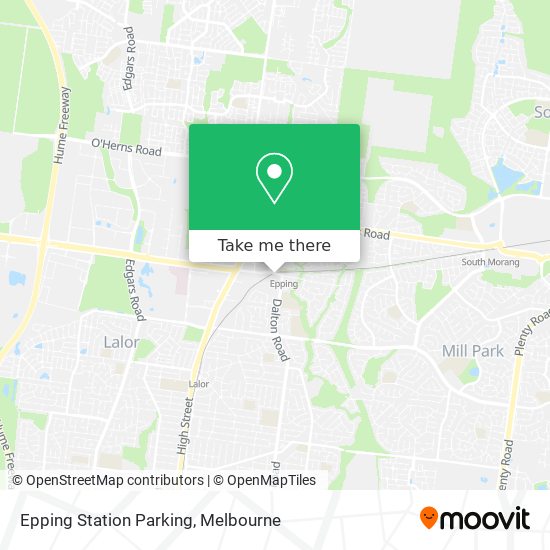 Epping Station Parking map