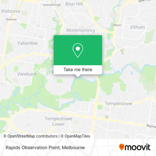 Mapa Rapids Observation Point