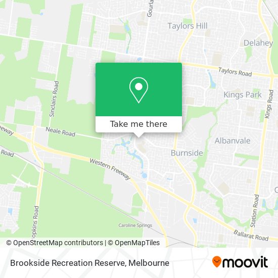 Brookside Recreation Reserve map