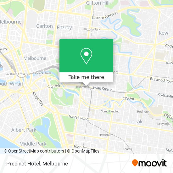 Precinct Hotel map