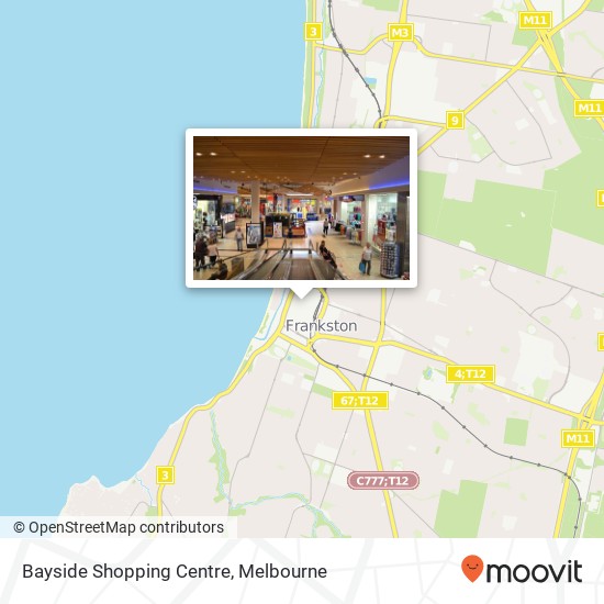 Mapa Bayside Shopping Centre