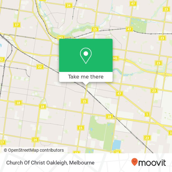 Church Of Christ Oakleigh map