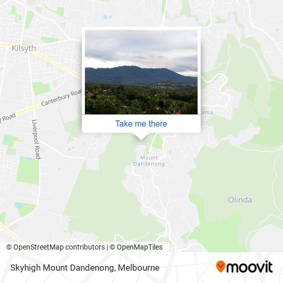 Skyhigh Mount Dandenong map