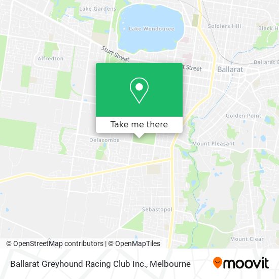 Ballarat Greyhound Racing Club Inc. map