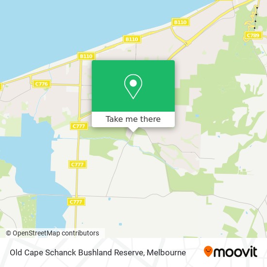 Old Cape Schanck Bushland Reserve map