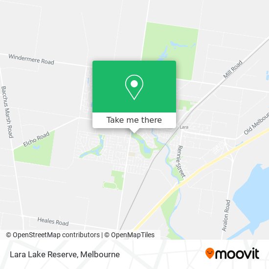 Lara Lake Reserve map