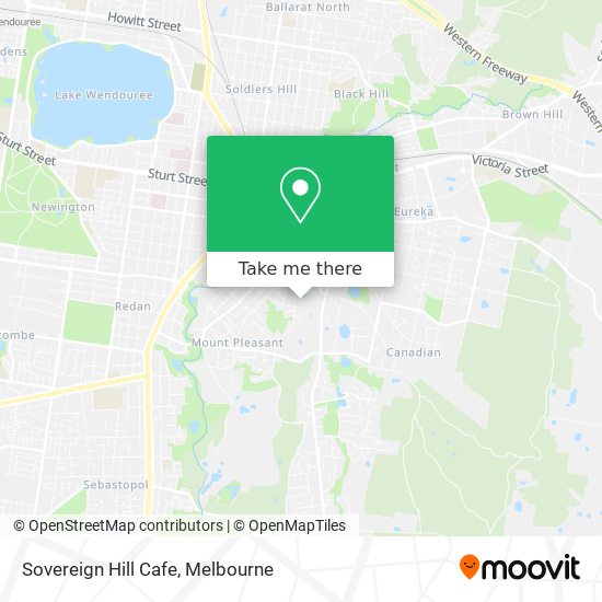 Sovereign Hill Cafe map