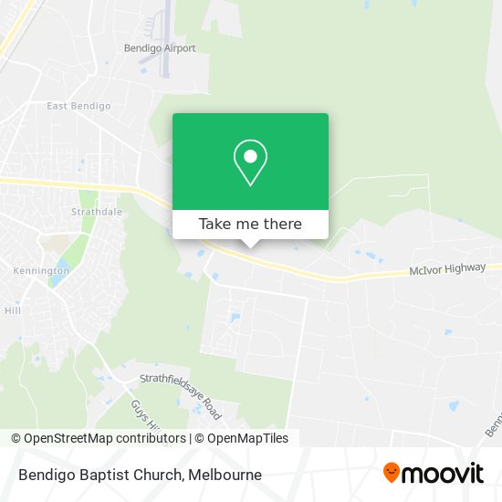 Bendigo Baptist Church map