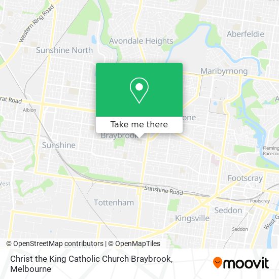 Christ the King Catholic Church Braybrook map