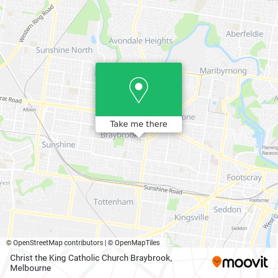 Mapa Christ the King Catholic Church Braybrook