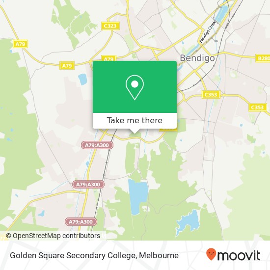 Golden Square Secondary College map