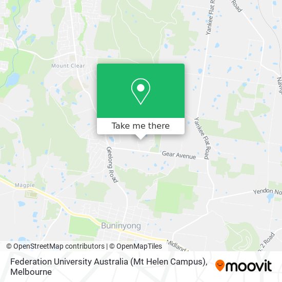 Federation University Australia (Mt Helen Campus) map
