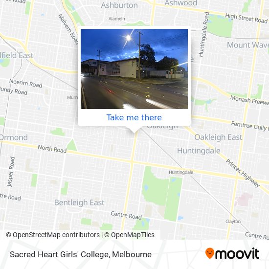 Sacred Heart Girls' College map