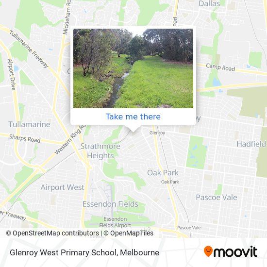 Mapa Glenroy West Primary School
