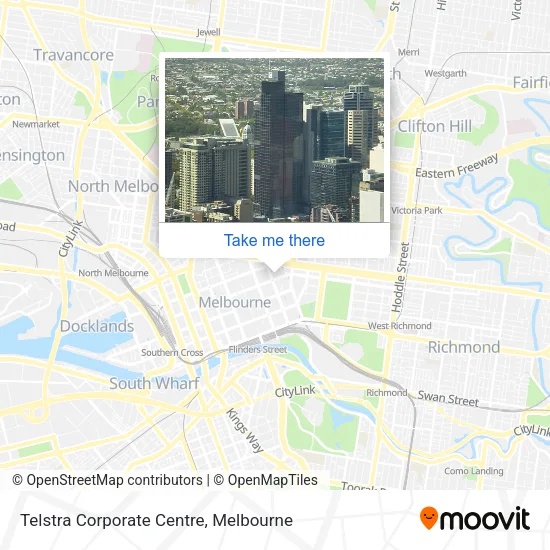Telstra Corporate Centre map