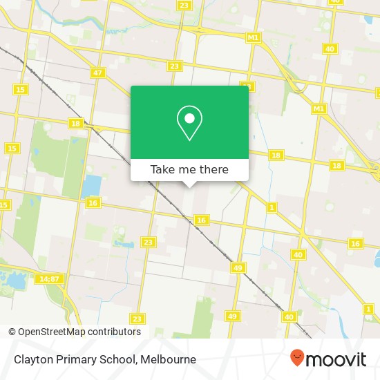 Clayton Primary School map