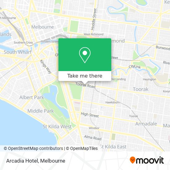 Arcadia Hotel map