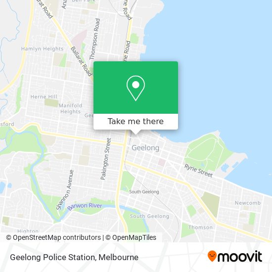 Geelong Police Station map