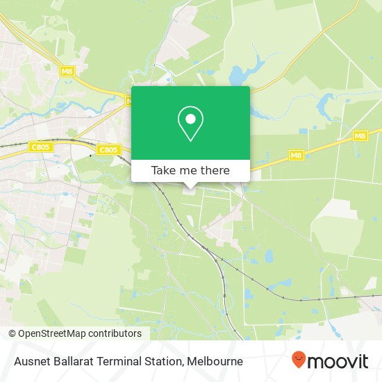 Mapa Ausnet Ballarat Terminal Station
