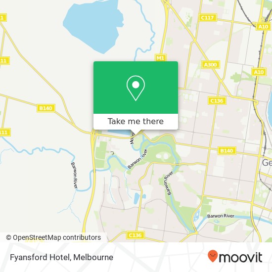 Fyansford Hotel map