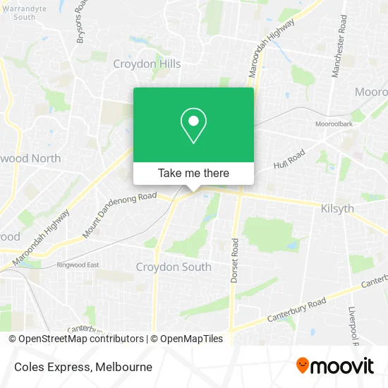 Coles Express map