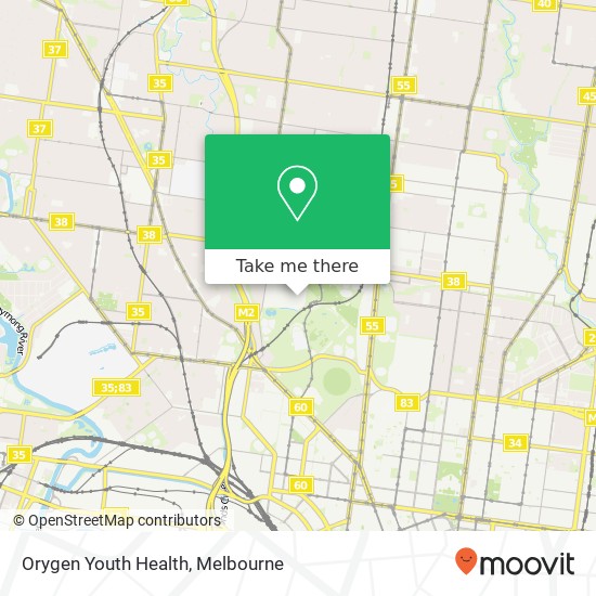 Mapa Orygen Youth Health