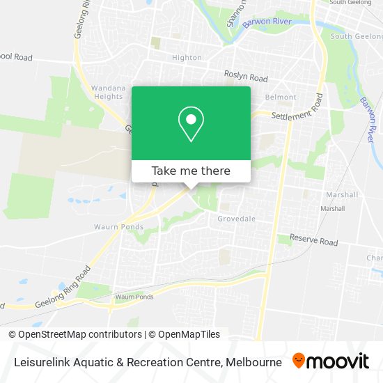 Leisurelink Aquatic & Recreation Centre map
