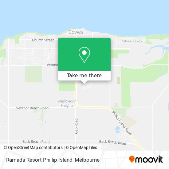 Ramada Resort Phillip Island map